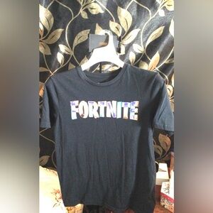 Boys Black Fortnite Graphic Tee